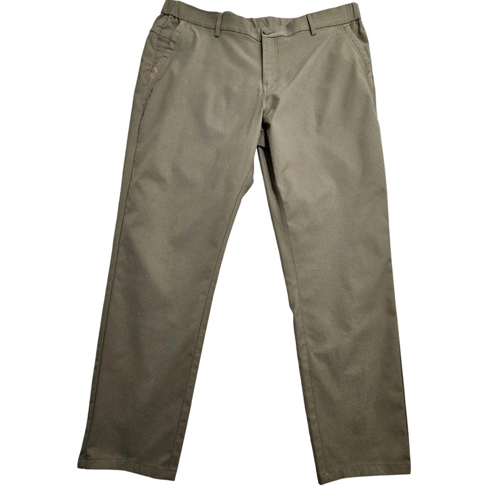 Jack Archer Tech Pants Mens 38x30 Olive Green Straight Leg‎ Performance Trousers